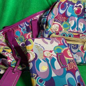 Coach Poppy Limited Edition Travel Set 6 piece